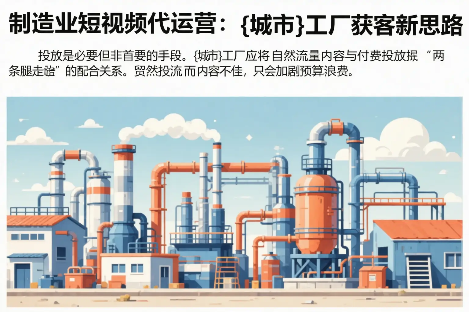 制造业短视频代运营:赤坎工厂获客新思路
